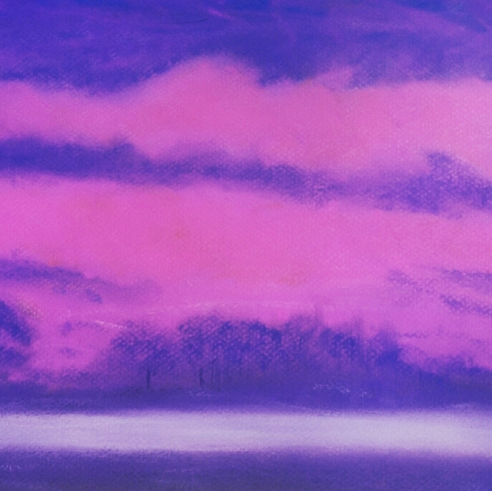 Pink Sunrise Original artwork painting